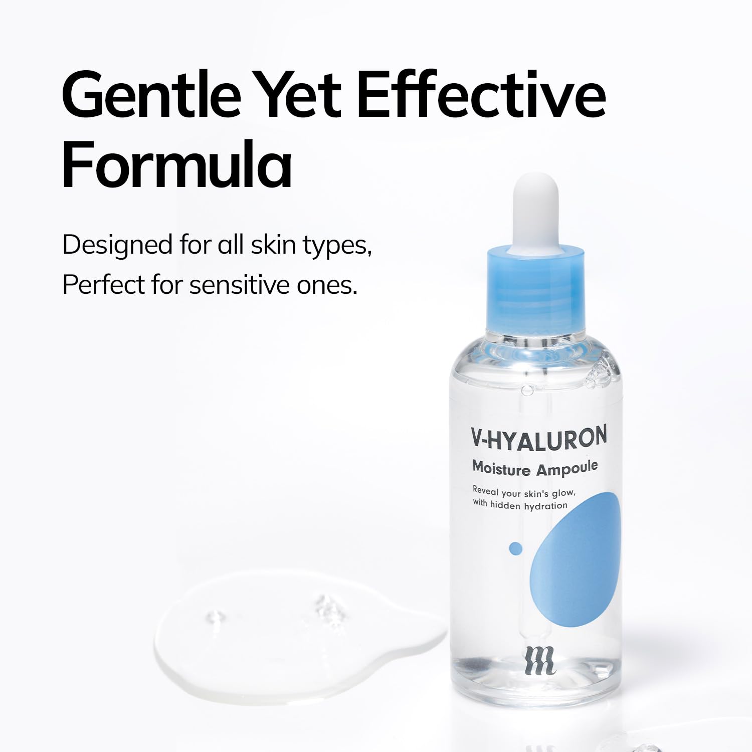 BY MERZY V-Hyaluronic Acid Moisture Ampoule - Hyaluronic Acid, Moisture Boost, Hydration Ampoule, Skin Soothing, All skin type, Serums, Korean Skincare (100ml/3.38 fl.oz.)